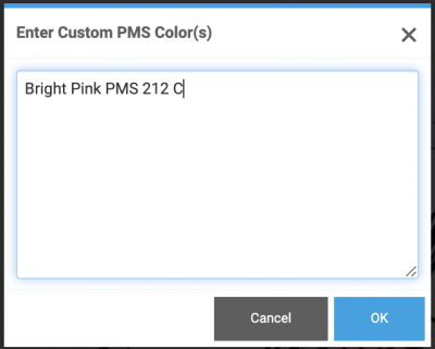 Custom PMS Color PopUp Window-400x321