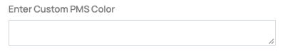 Enter Custom Color Field