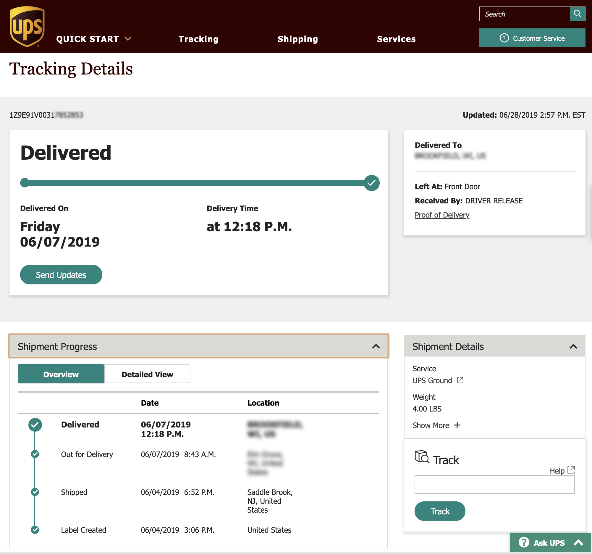 Where is My Tracking Number?